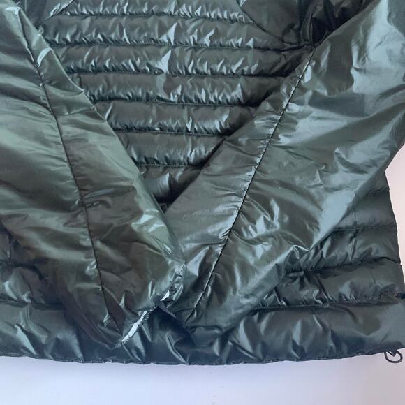 Adidas Womens XS Terrex Hike Bomber Down Puffer Jacket Legend Earth GD1154 - Picture 5 of 13